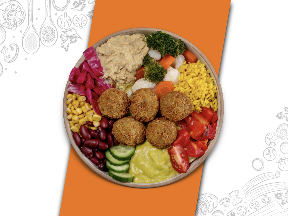 Humuslu Falafelli Bowl